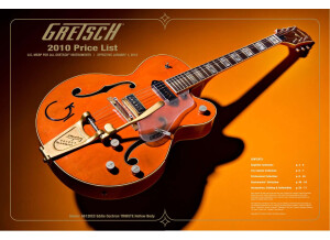 Gretsch G6120EC Eddie Cochran Tribute Hollow Body - Vintage Orange Lacquer (28640)