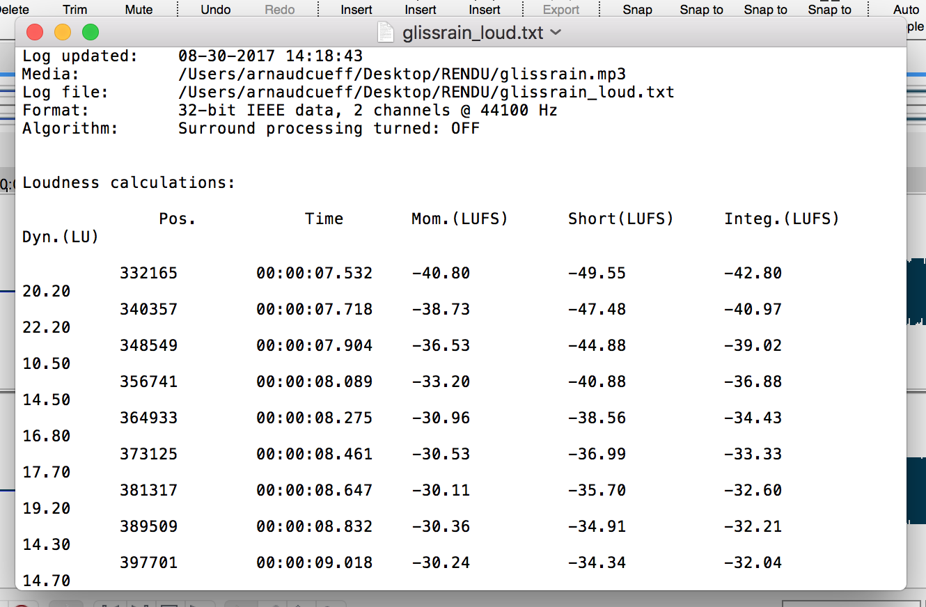 Magix Sound Forge Pro Mac 3 : loudnesslog