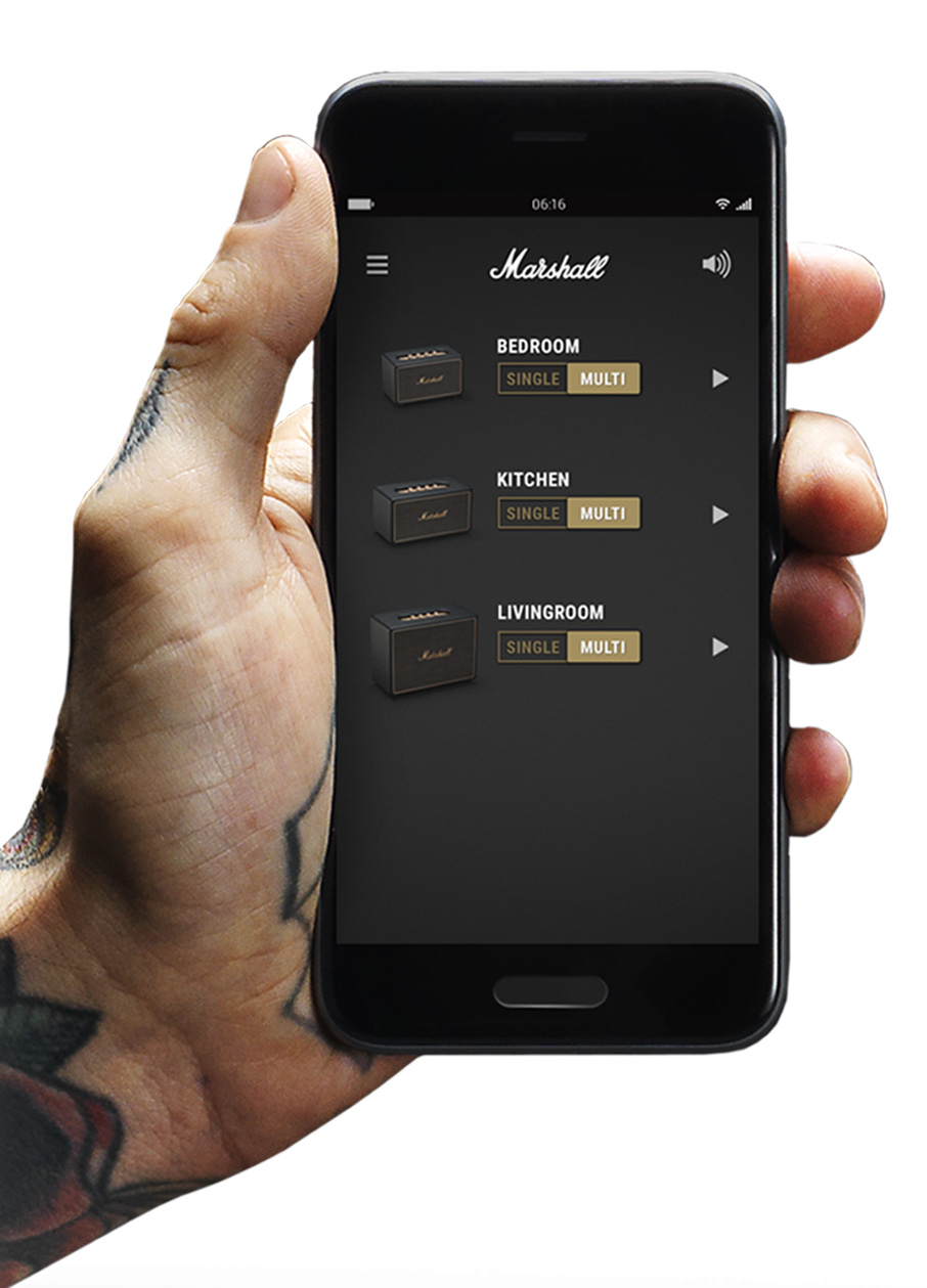 Marshall Acton Multi-Room : Mobile Hand 02 3600x1600