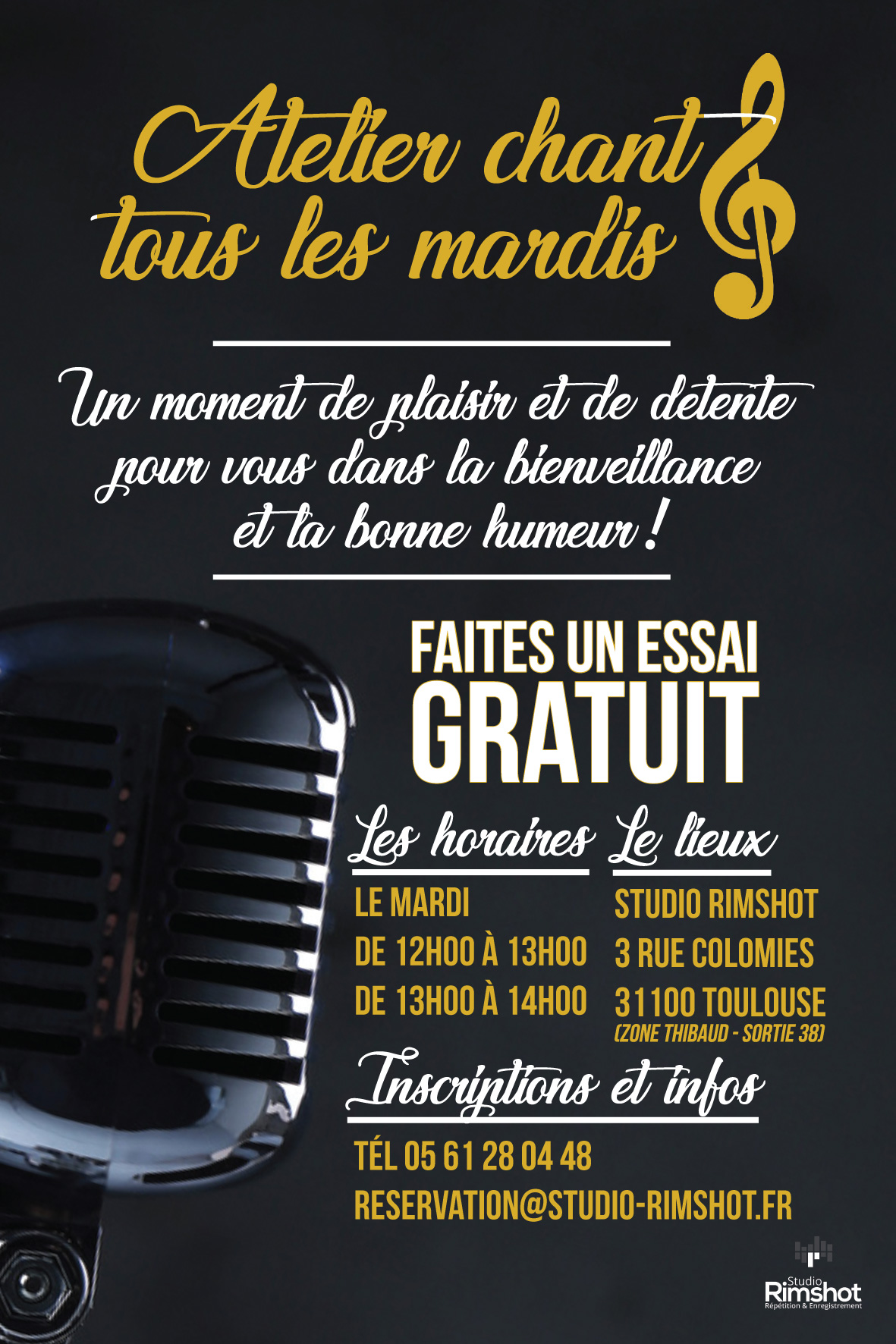 Rimshot ateliers chant