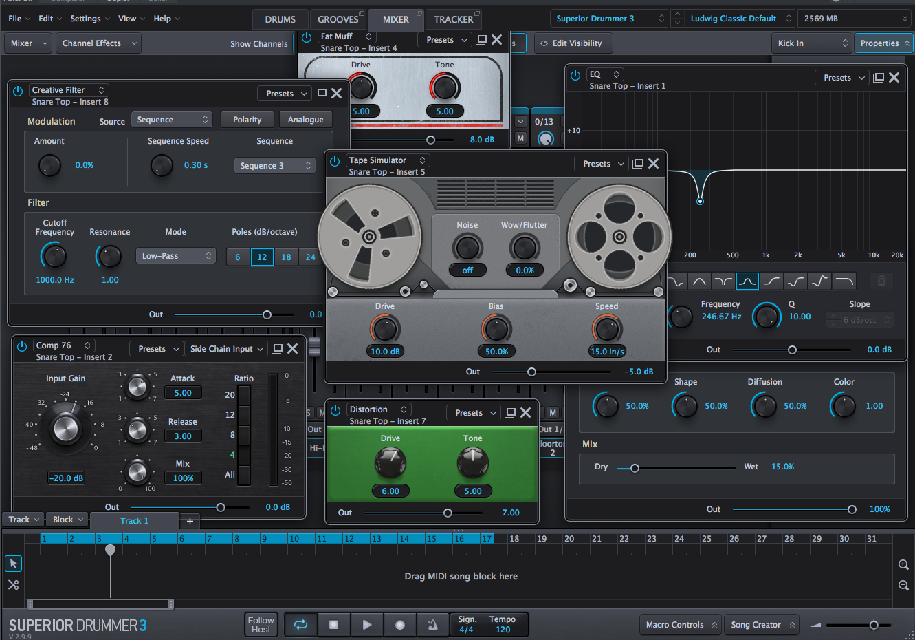 Toontrack Superior Drummer 3 : fx