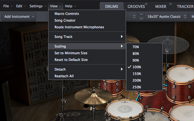 Toontrack Superior Drummer 3 : resize