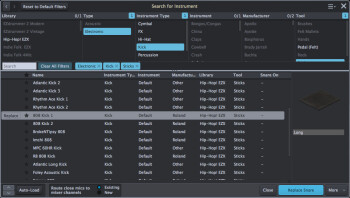 Toontrack Superior Drummer 3 : instrumentsbrowser Toontrack Superior Drummer 3 : instrumentsbrowser
