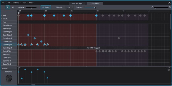Toontrack Superior Drummer 3 : grideditor Toontrack Superior Drummer 3 : grideditor