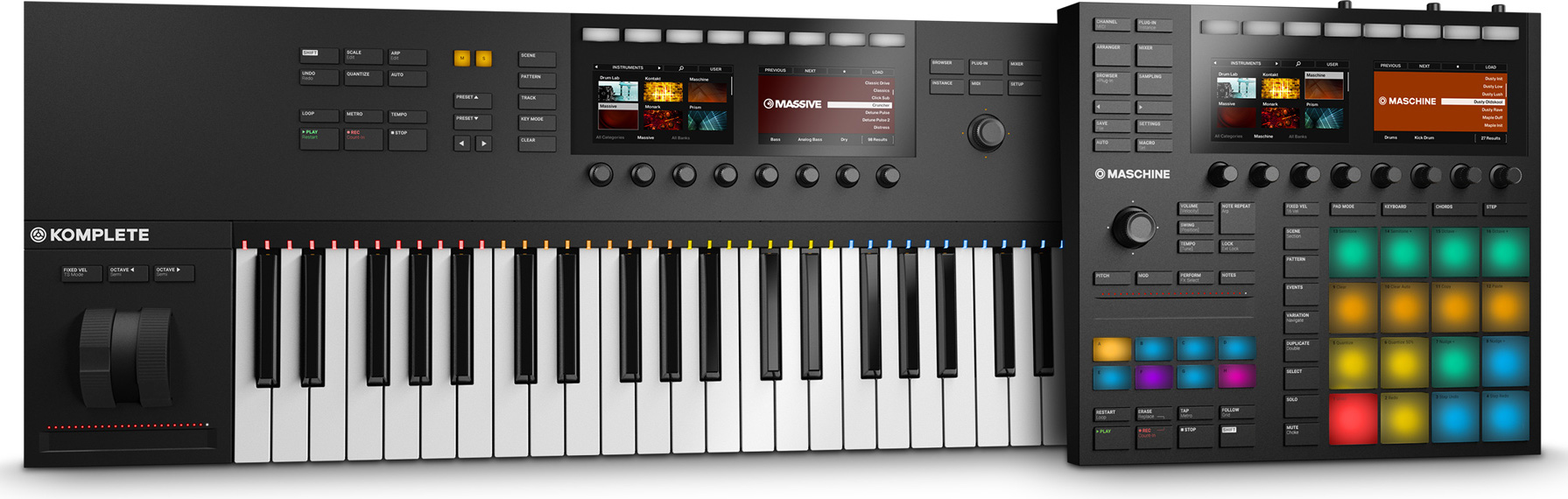 Native Instruments Maschine mk3 : NI KOMPLETE KONTROL S61 MK2 MASCHINE MK3 shadow