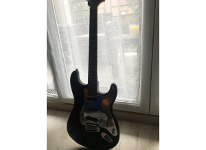 Squier Black and Chrome Standard Stratocaster