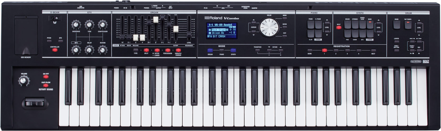 Roland V-Combo VR-09-B : vr 09 b top gal