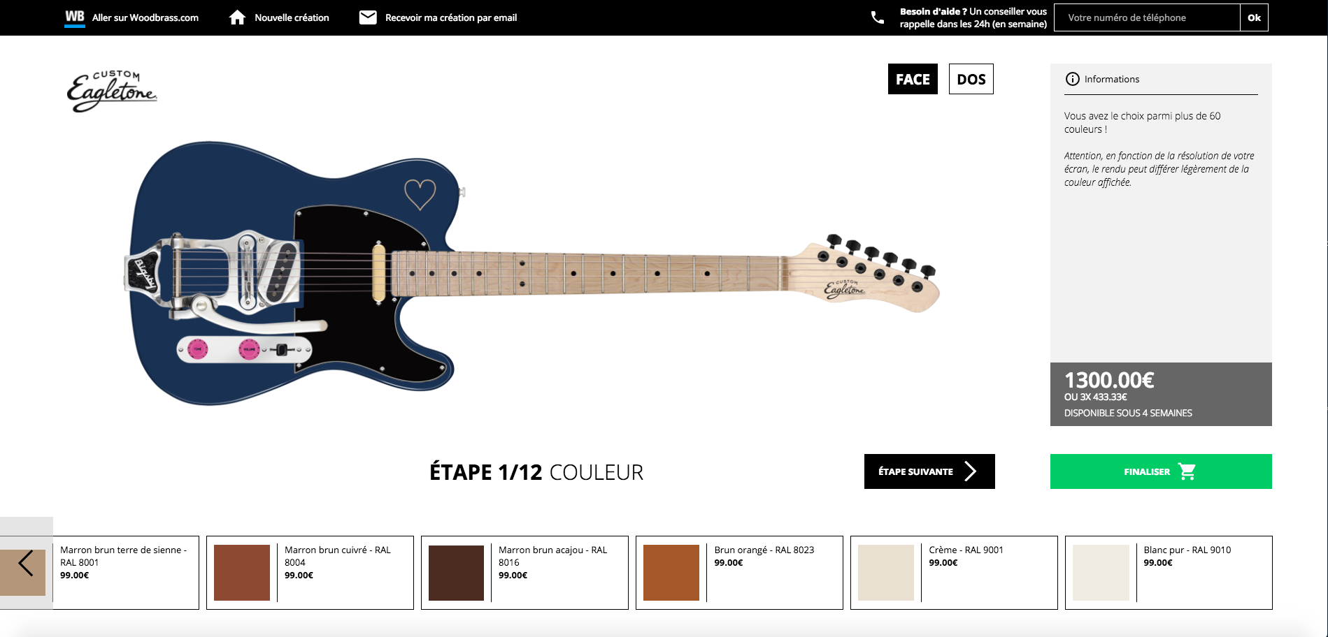 Eagletone Custom Guitare : Eagletone Custom Guitare (40706)