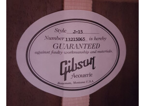 Gibson J-15 (26181)