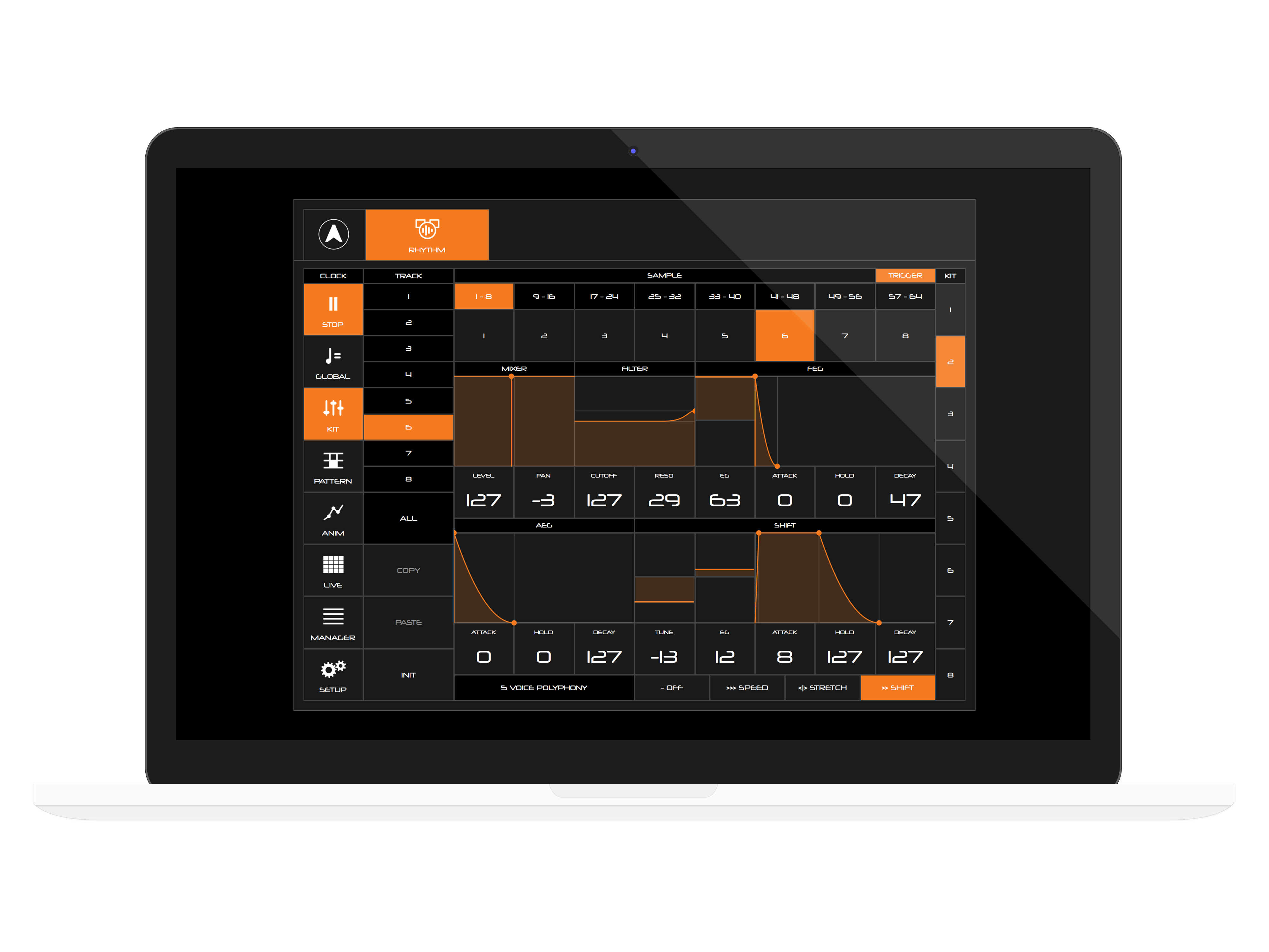 Modal Electronics CraftApp : rhythm laptop 2