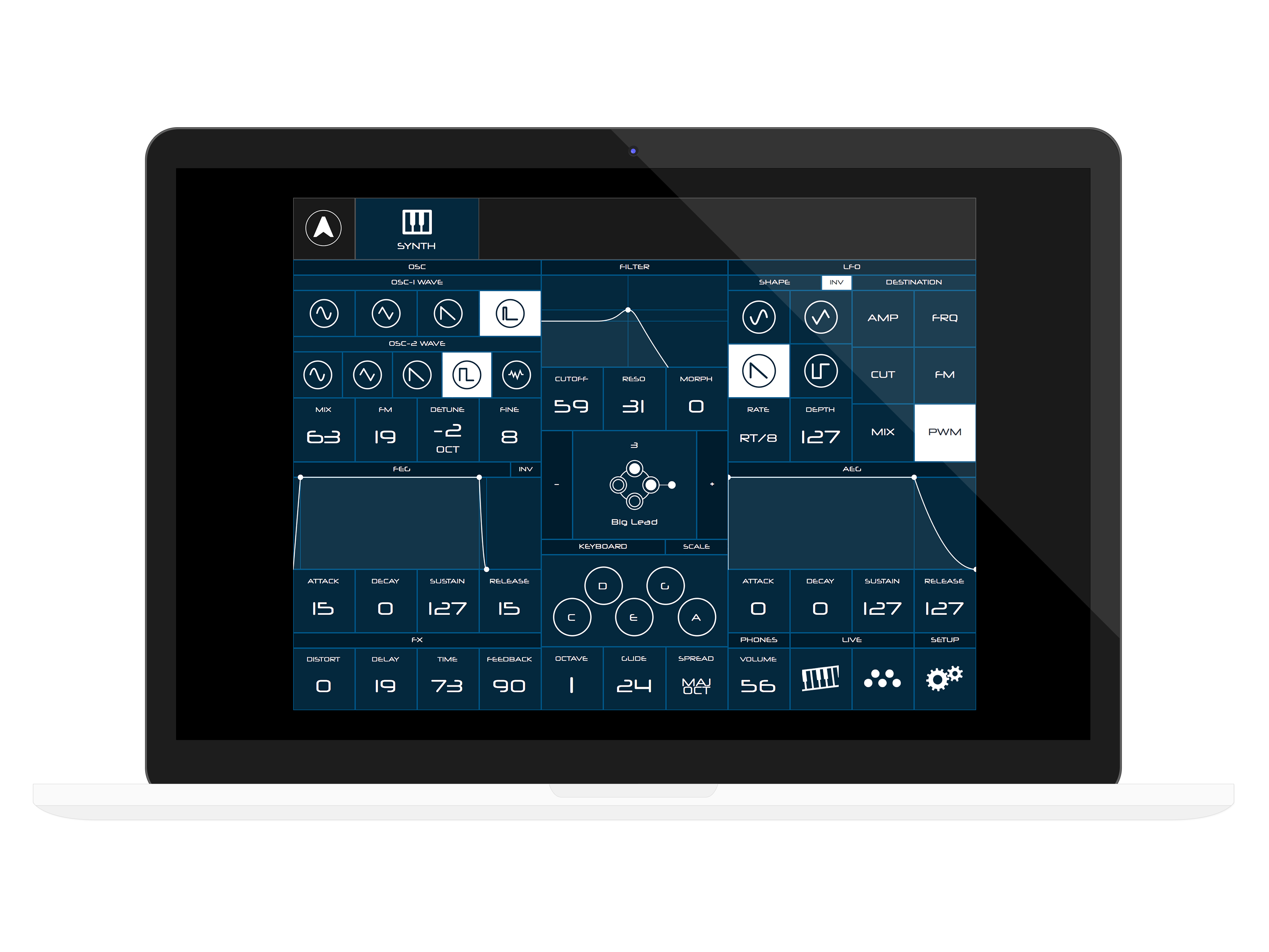 Modal Electronics CraftApp : synth laptop 2