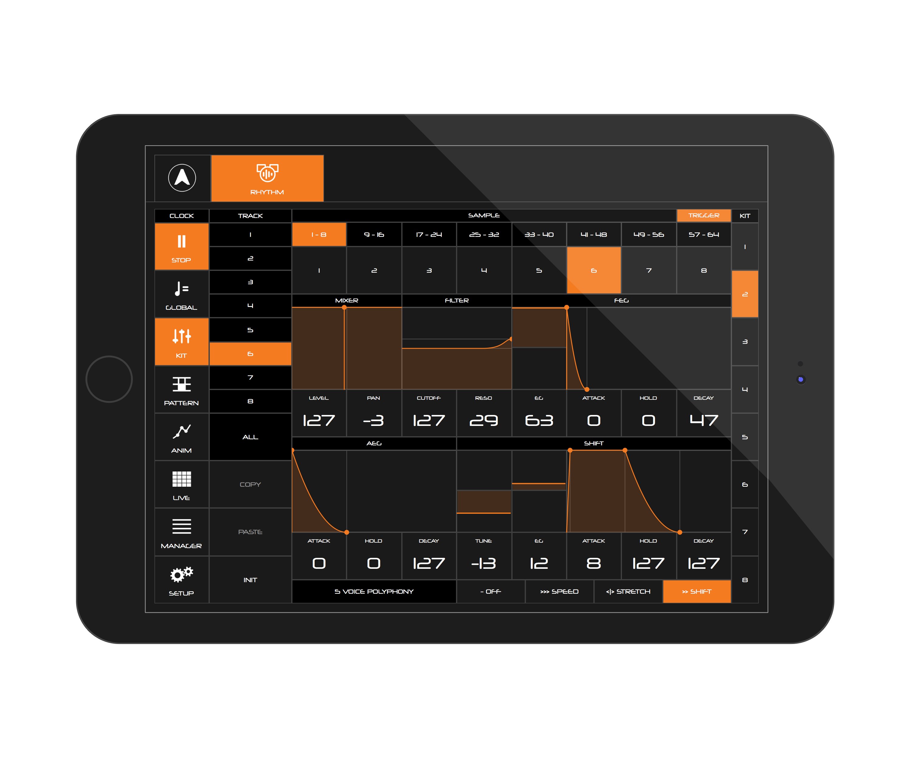 Modal Electronics CraftApp : rhythm IPAD 2