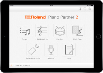 Roland Piano Partner 2 : piano partner 2 main screen e gal