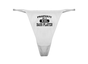 property of a bass player classic thong