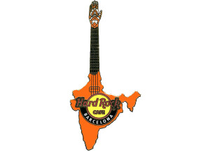 barcelona Fundacion Vicente Ferrer orange india guitar N58008 2011