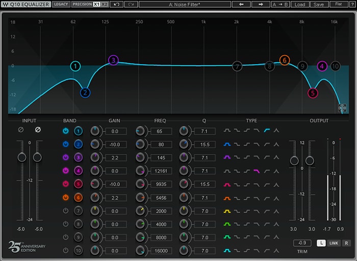 Waves Q10 Equalizer : q10 equalizer Modern 2