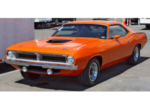 1970 Plymouth Hemi Cuda Orange Front Angle sy