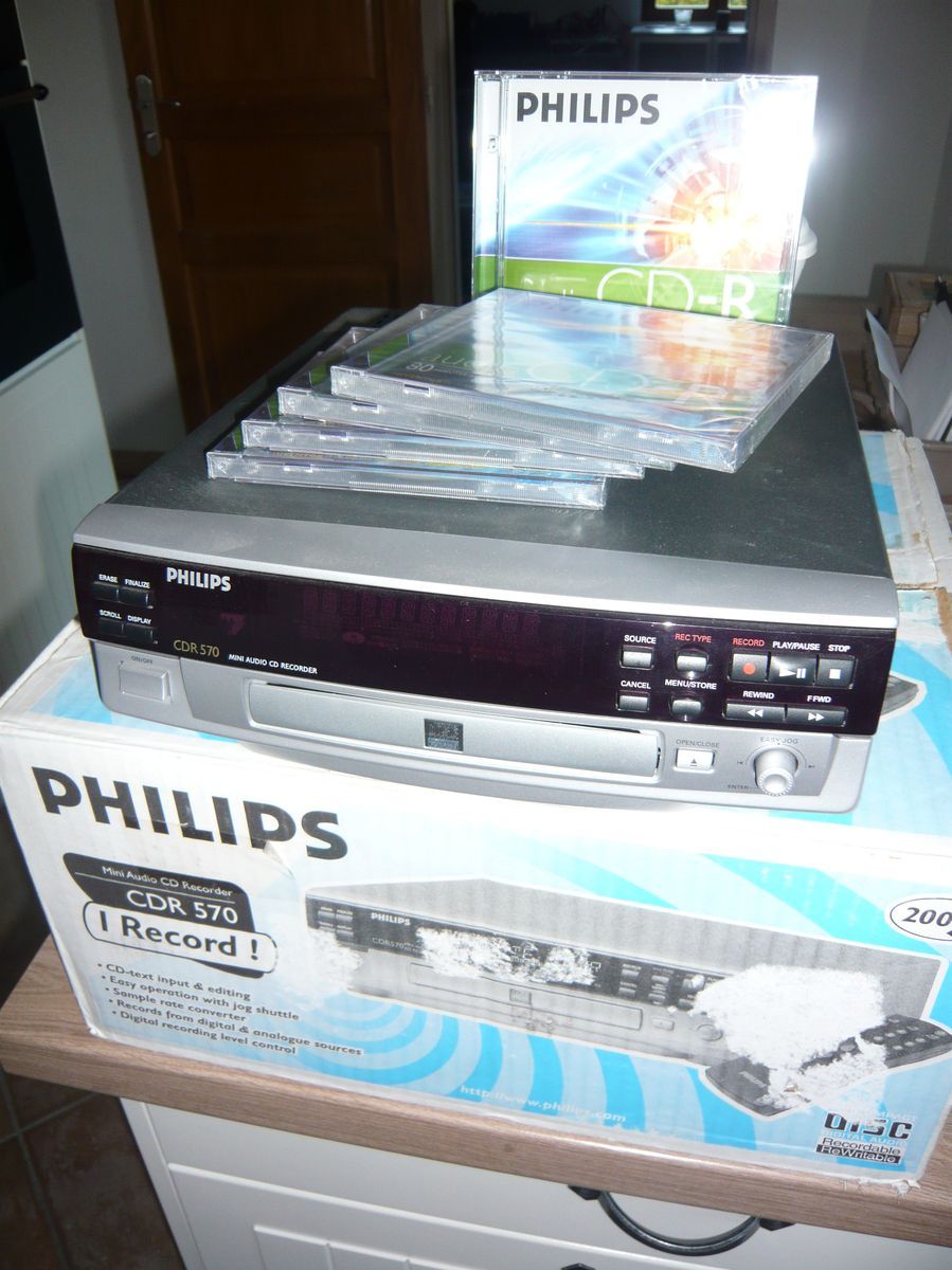 PHILIPS CDR 570 ミニオーディオCDレコーダー PHILIPS CDR 570 ミニオーディオCDレコーダー