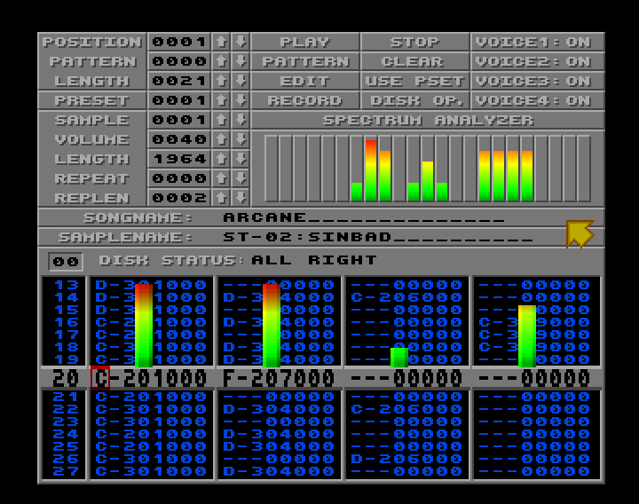 S&eacute;quenceurs logiciels &amp; STAN : Soundtracker23b