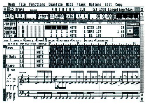 S&eacute;quenceurs logiciels &amp; STAN : clab notator30