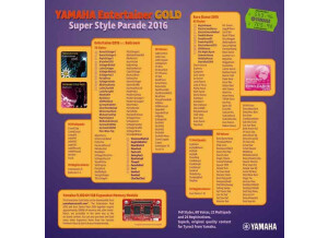 Entertainer Gold Super Style Parade 2016 Back