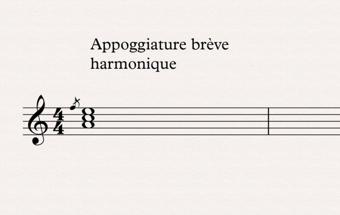 appoggiature brève harmonique appoggiature brève harmonique
