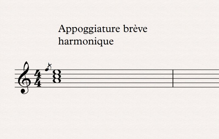 appoggiature brève harmonique appoggiature brève harmonique