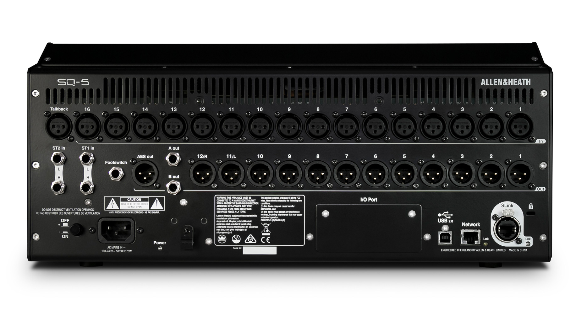 Allen &amp; Heath SQ-5 : SQ 5 Back