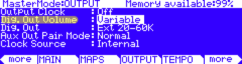 Esclave 5 PC3 MasterMode OUTPUT digoutvol ext
