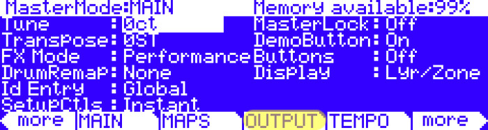 PC3 MasterMode MAIN output