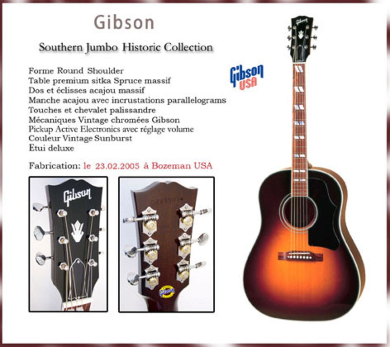 gibson southern jumbo 2005 ヒスコレ - 楽器・機材