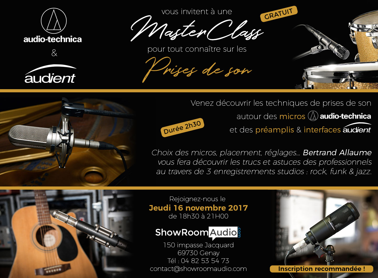 Audio-Technica : Banni&egrave;re D&eacute;mo AT