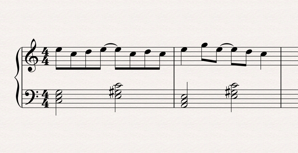 melodie harmonisation 1