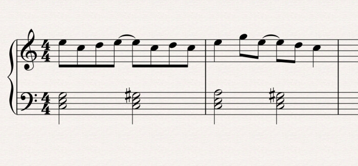 melodie harmonisation 2