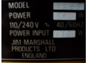 Marshall JCM 800 Split Channel Reverb 50W - 2205