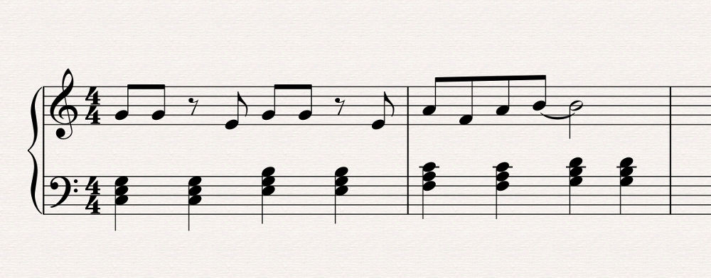 m&eacute;lodie harmonis&eacute;e 1