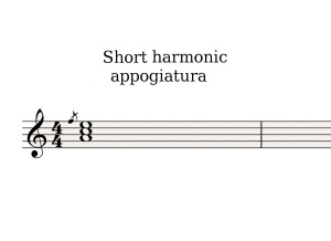 Short harmonic appoggiatura