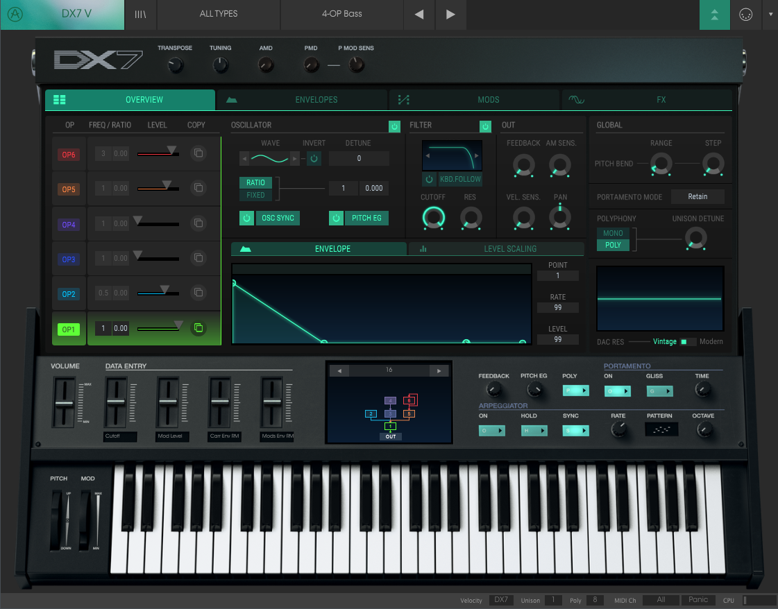 Arturia V Collection 6 : dx7