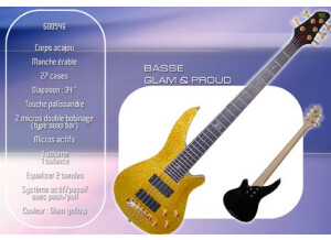 WSL Guitars Basse Glam & Proud 5