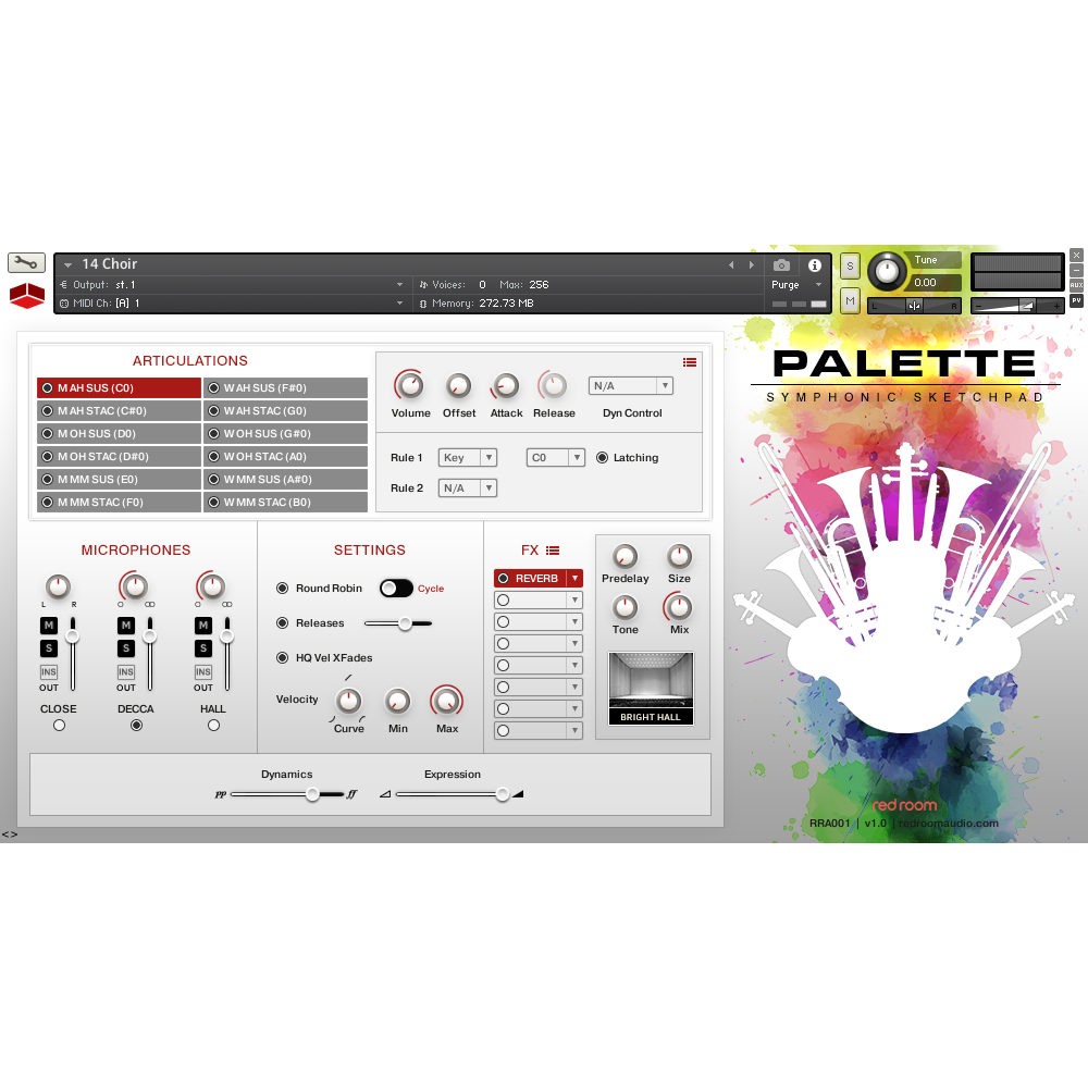 Red Room Audio Symphonic Sketchpad : SySk Main GUI