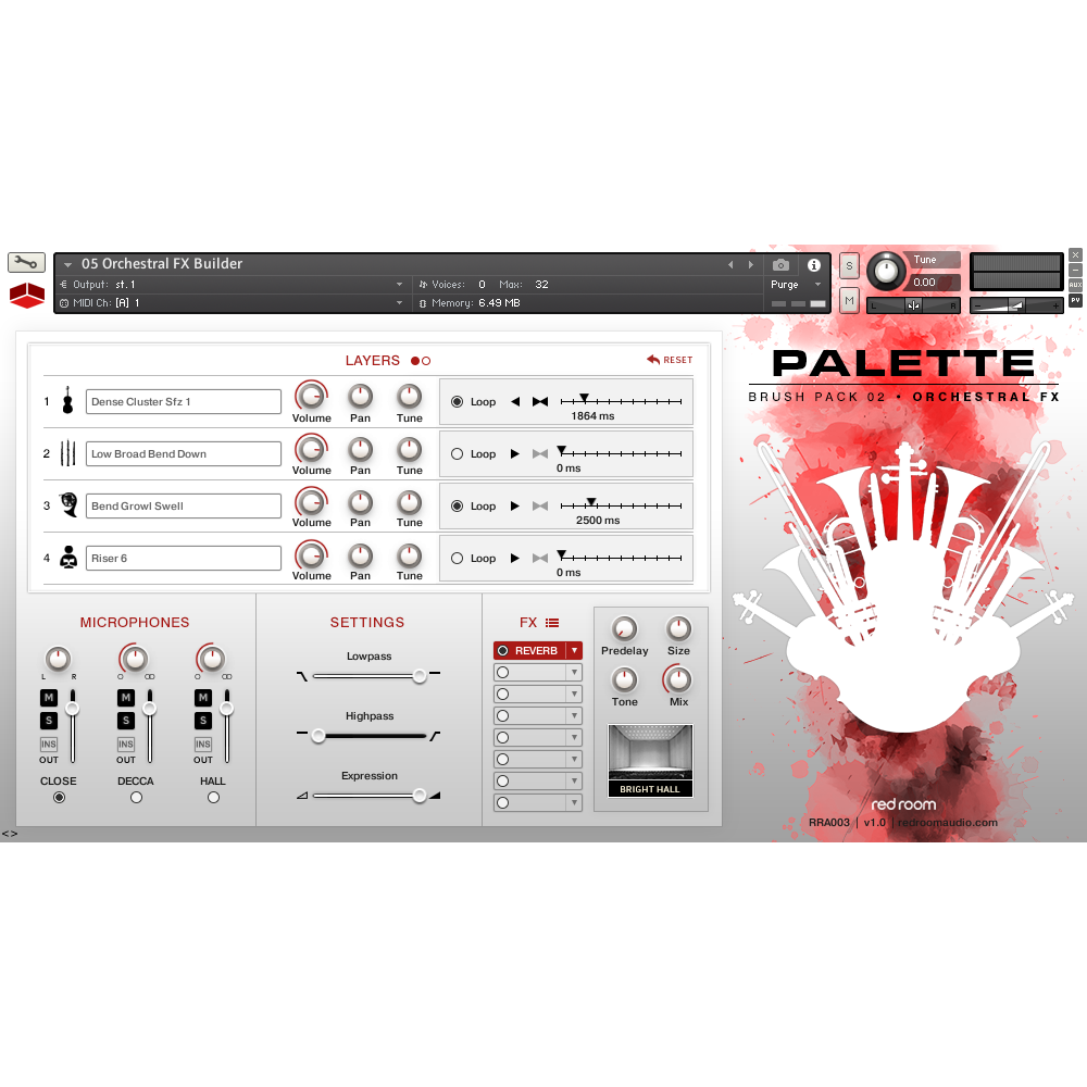 Red Room Audio Brush Pack 02 - Orchestral FX : FX Builder