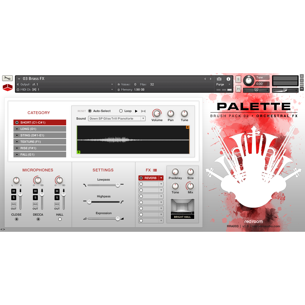 Red Room Audio Brush Pack 02 - Orchestral FX : FX Brass