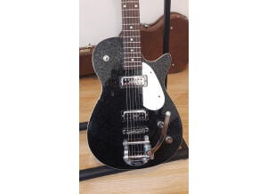 Gretsch G1255 Jet Baritone w/Bigsby - Black Sparkle (63673)