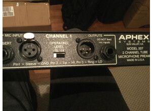 Aphex 207 Two Channel Tube Mic Preamplifier (8519)