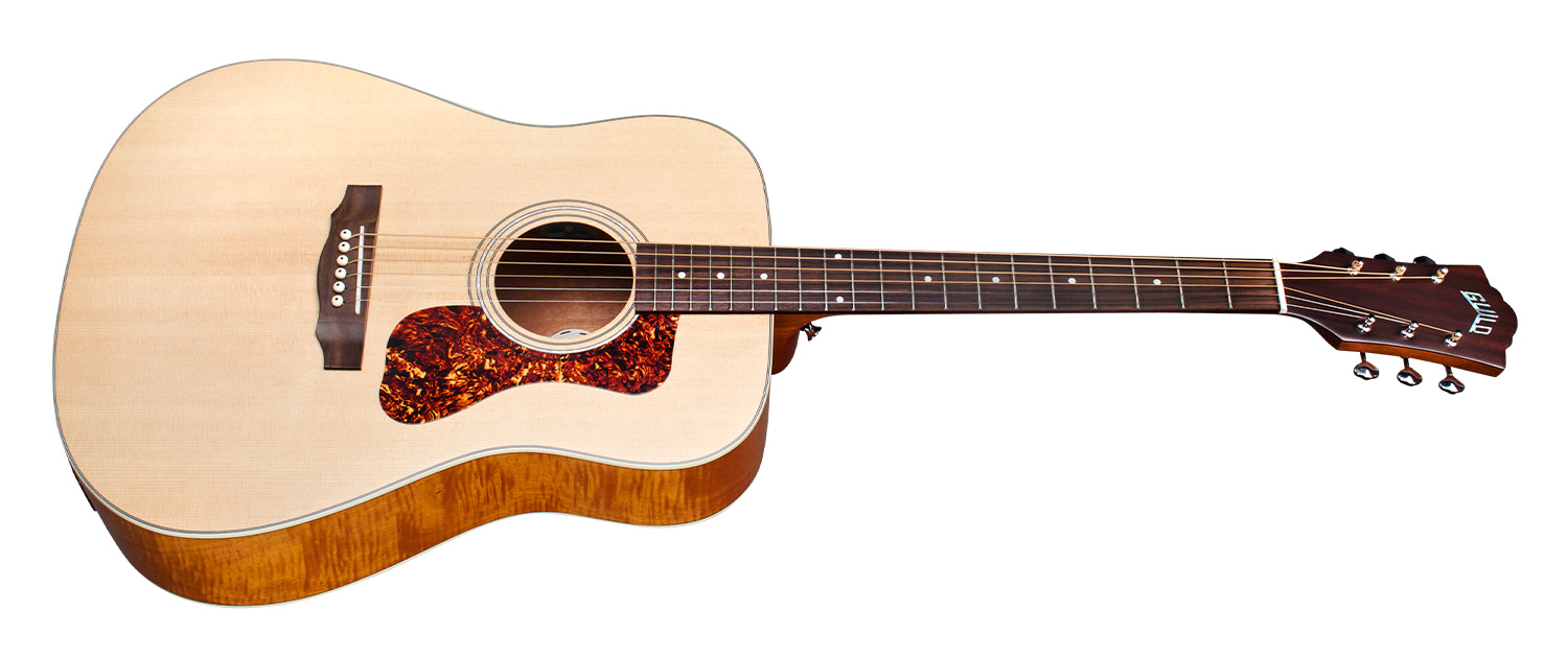 Guild D-240E Flamed Mahogany : d240E fm side