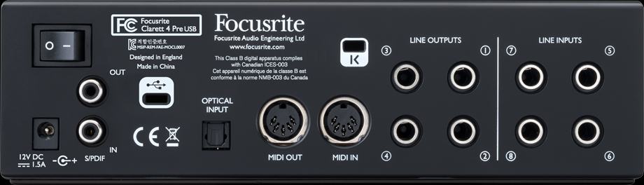Focusrite Clarett 4Pre USB : Clarett 4Pre PP USB 3