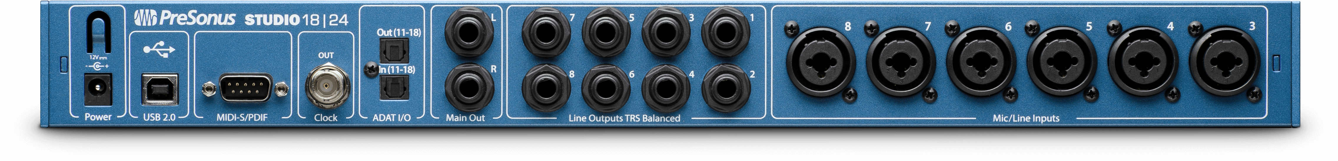 PreSonus Studio 1824 : presonus studio 1824 back