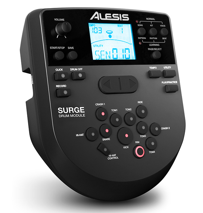 Alesis Surge Mesh Kit : SurgeDrumModule Angle