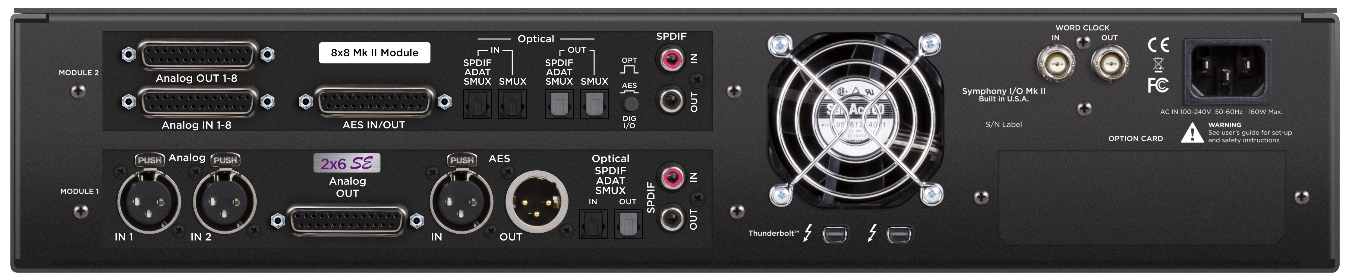 SIO MK2 Back Panel 2x6 SE+8x8 Mk2 TB