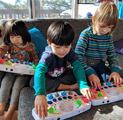 Blipblox with children Blipblox with children